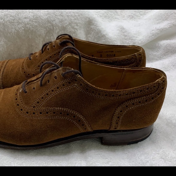 Crockett & Jones x polo cap toe brown suede shoes - Picture 10 of 10